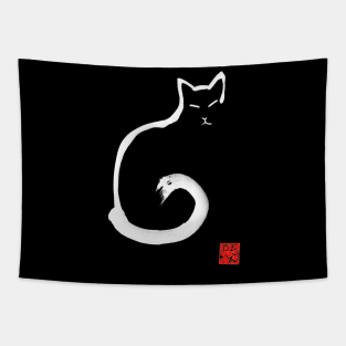 archetypal sign of cat Tapestry