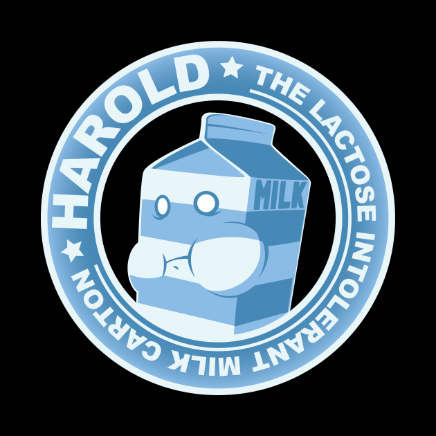 Harold the Lactose Intolerant Milk Carton by obvian