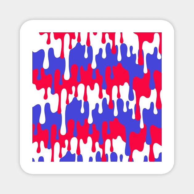 Red, White and Blue Magnet by HelenDesigns