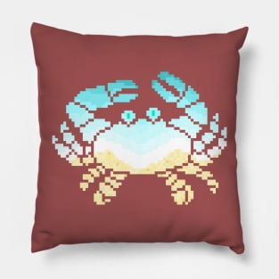 Modern Pixel Sea Crab Pillow