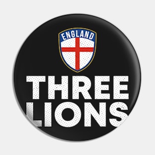 Three Lions England Pin