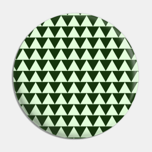 Pyramid Triangles - Olive Green and Lime Pin