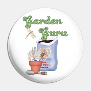 Garden Guru Gardening Gifts Pin