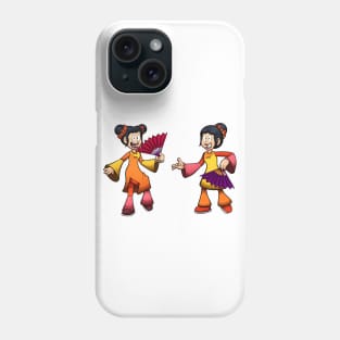 Female Lunar New Year Dancers Phone Case