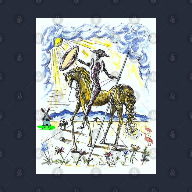 Don Quixote Fantasy Abstract Dali Print by posterbobs