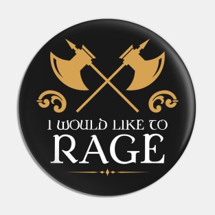 Barbarians Barbarian Rage Tabletop RPG Addict Pin