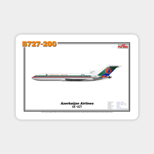 Boeing B727-200 - Azerbaijan Airlines (Art Print) Magnet