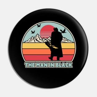 Retro Vintage The Man in Black Pin
