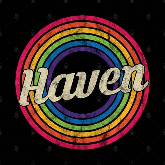 Haven - Retro Rainbow Faded-Style by MaydenArt