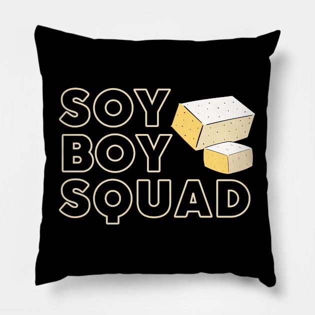 SOY BOY Squad Pillow by TJWDraws