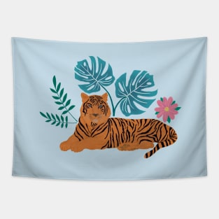 Tropical Jungle Tiger Tapestry