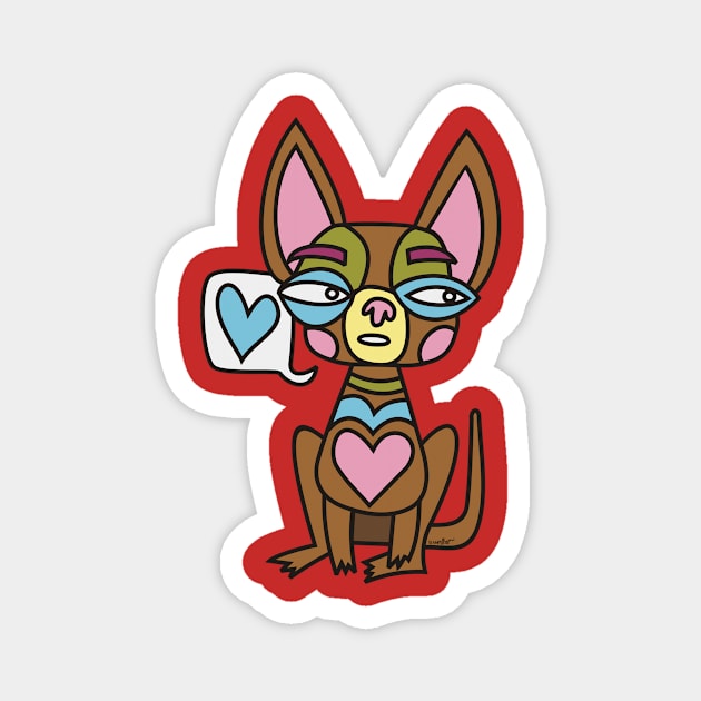 Chihuahua Lovegaroo Magnet by sianelliot