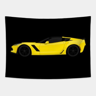 Z06 YELLOW Tapestry