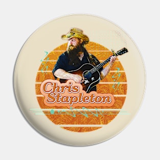 Chris Stapleton \\ Retro Art Pin