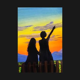 pretty sunset painting T-Shirt