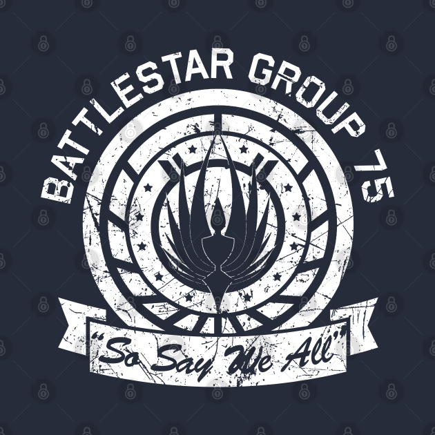 Disover BSG 75 Distressed - Battlestar Galactica - T-Shirt