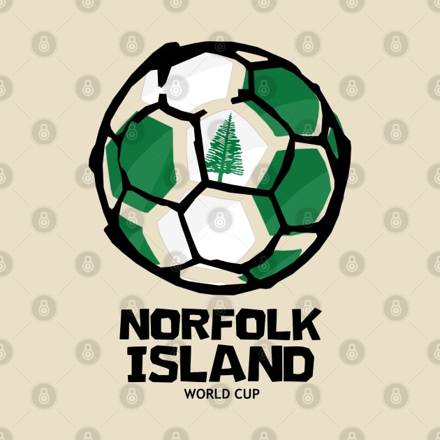 Norfolk Island Football Country Flag by KewaleeTee