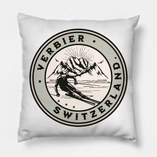 Verbier Swiss Vintage Skier Pillow