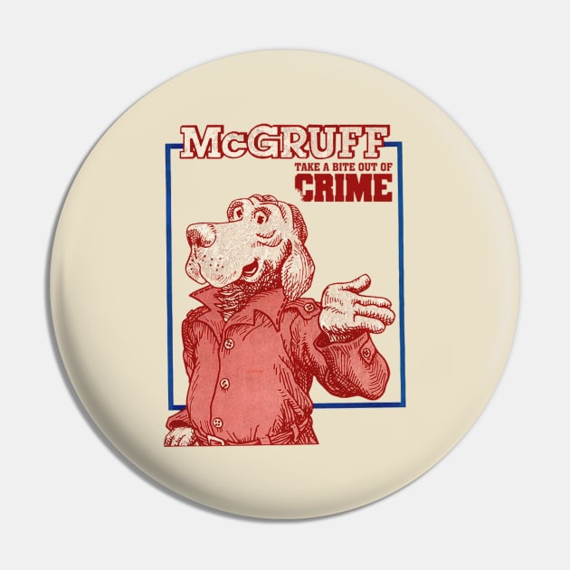 McGruff the Crime Dog Pin by Vigilantfur