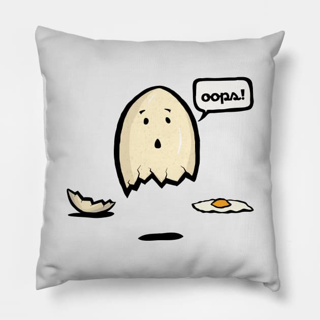 Oops, I cracked again! Pillow by Inspyre