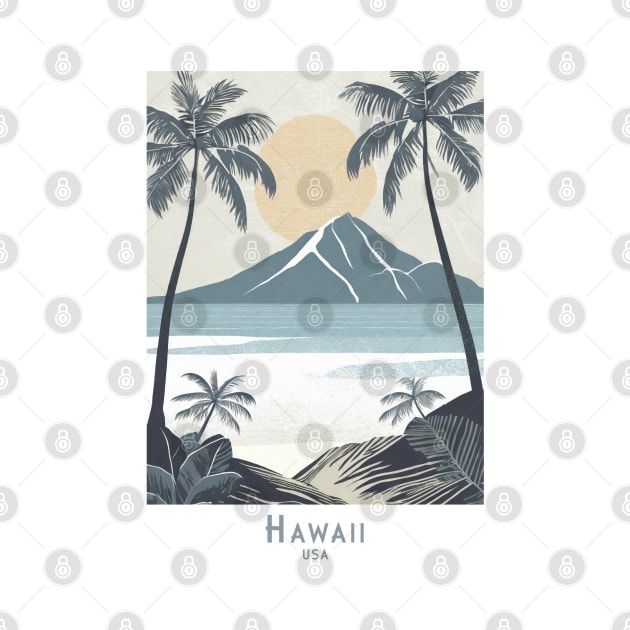 Vintage Hawaii Travel Poster by POD24