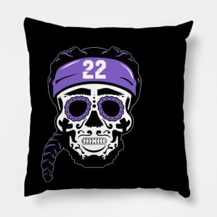 Derrick Henry Baltimore Sugar Skull Pillow