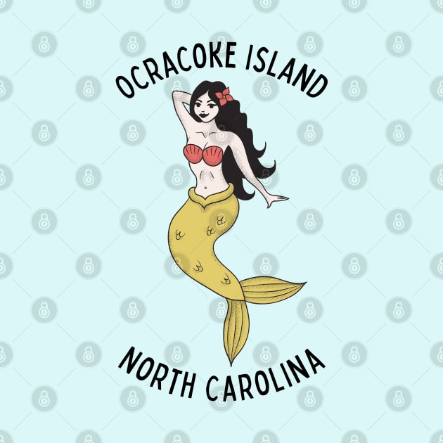 Okracoke Island North Carolina Mermaid by carolinafound