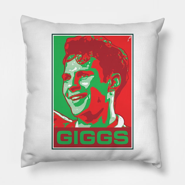 Giggs - WALES Pillow by DAFTFISH