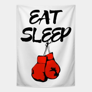 Eat Sleep Boxing Tapestry