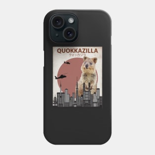 Quokkazilla Quokka Giant Monster Parody Phone Case