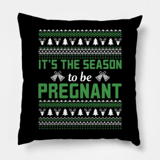 It's The Season To Be Pregnant | Pregnant Christmas Gifts Pillow