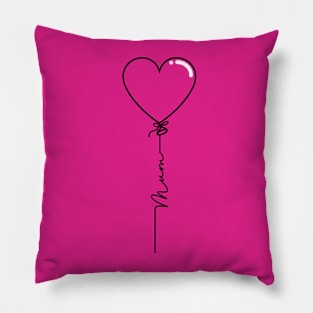 Mothers Day Heart Balloon - Mum - Commonwealth Spelling Pillow