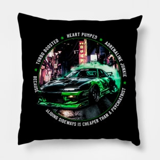 JDM Car Burnout Turbo Tokyo Drift Design Pillow