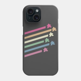 Retro Flying Meeples Phone Case