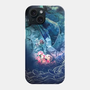 Leonard the Whale Victorian Old Fashioned Astrological Zodiac Gentleman Crescent Moon Phone Case