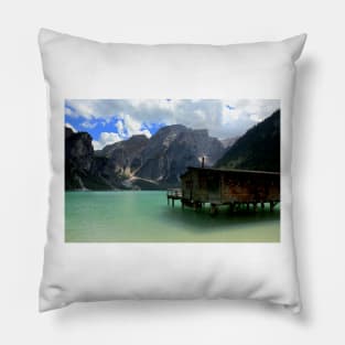 Quiet on the lake Braies Pillow