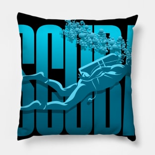 Scuba Diving Reef Diving Freediving Spearfishing designs product Pillow