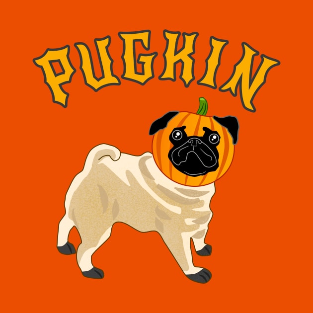 Halloween Pugkin by Dragonbudgie