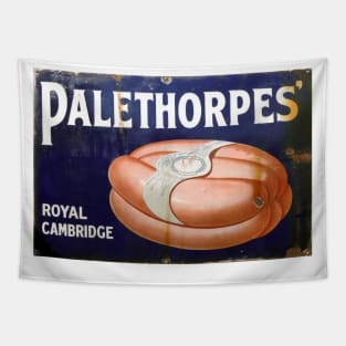 Palethorpes Sausages, vintage Enamel Sign. Tapestry