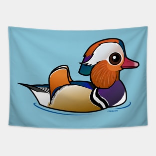 Birdorable Mandarin Duck Tapestry