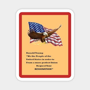 EAGLE FLAG RESIGNATION Magnet