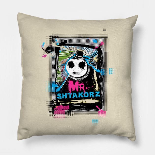 Mr Shtakorz Pillow by Shtakorz