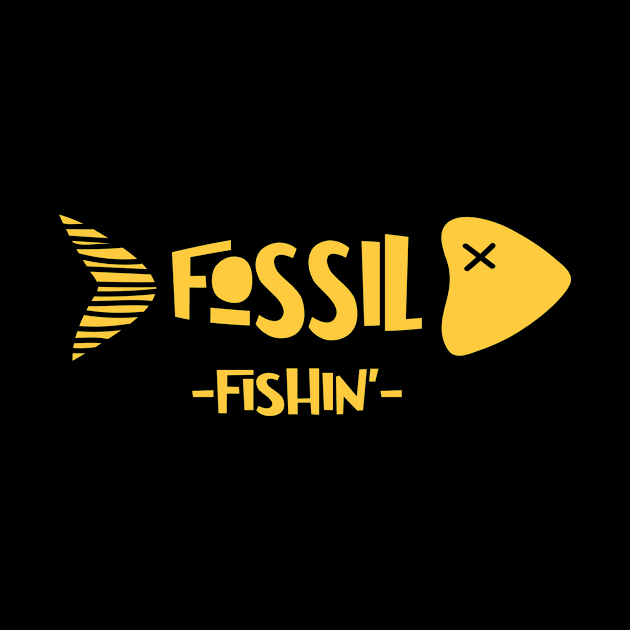 Paleontology Fossil Fishin Trend Motif by Shirtjaeger