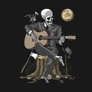 Skeleton Guitar Player T-Shirt