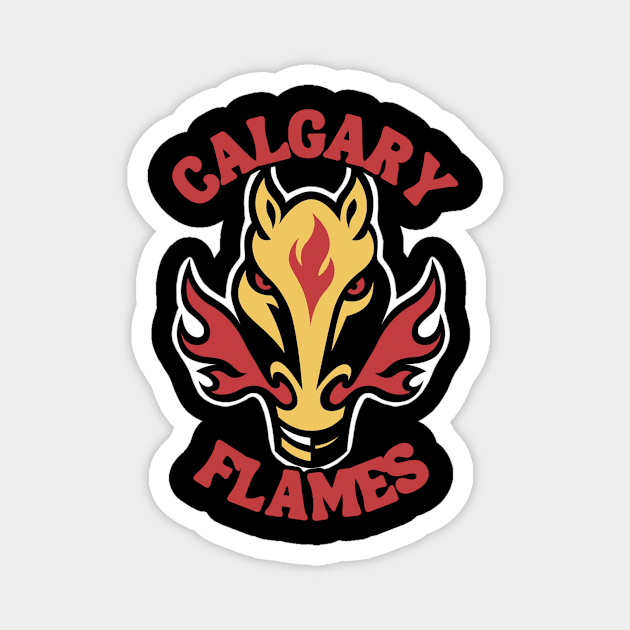 Calgary Flames Magnet by Jedistudios 