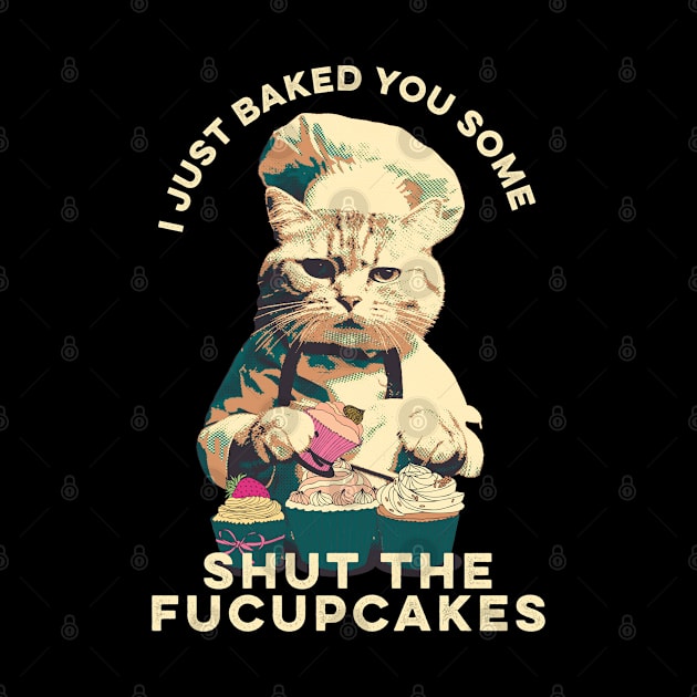 Fucupcakes - Retro Cat by Real Pendy