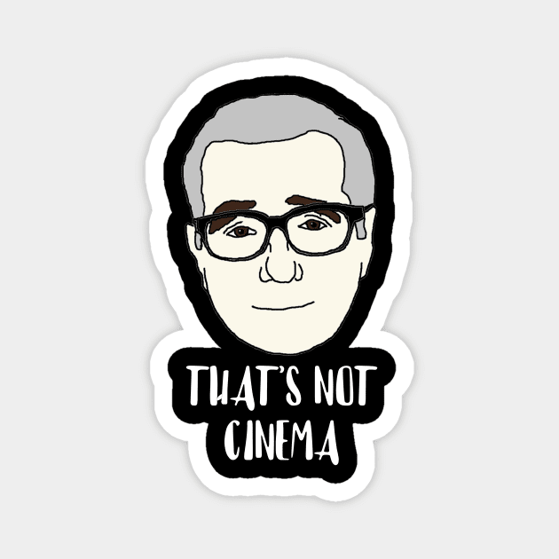 Martin Scorsese Cartoon Magnet by RevolutionInPaint