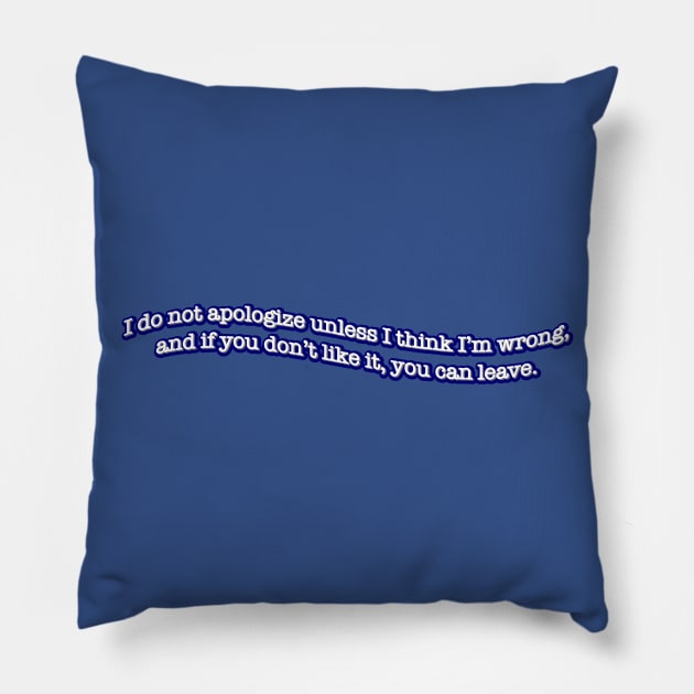 Apologize Pillow by The Bandwagon Society