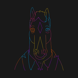 Bojack Neon Lineart T-Shirt