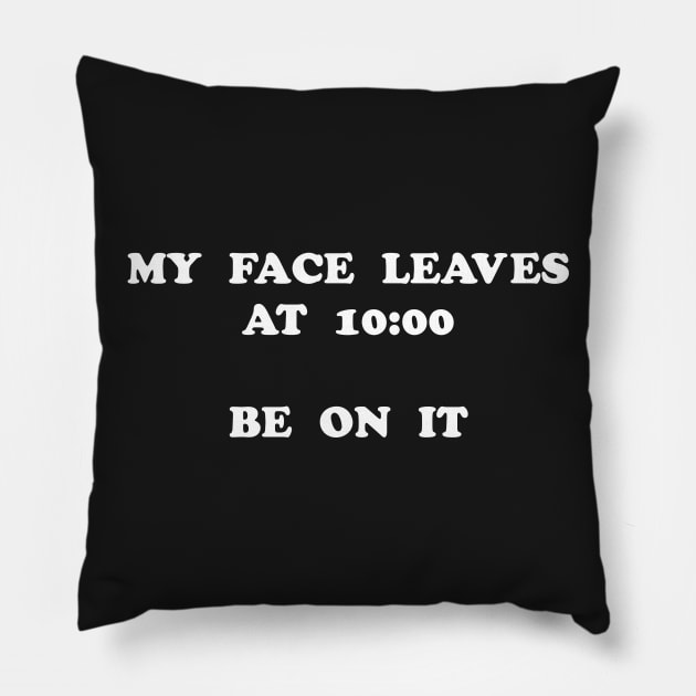 MY FACE Pillow by TheCosmicTradingPost